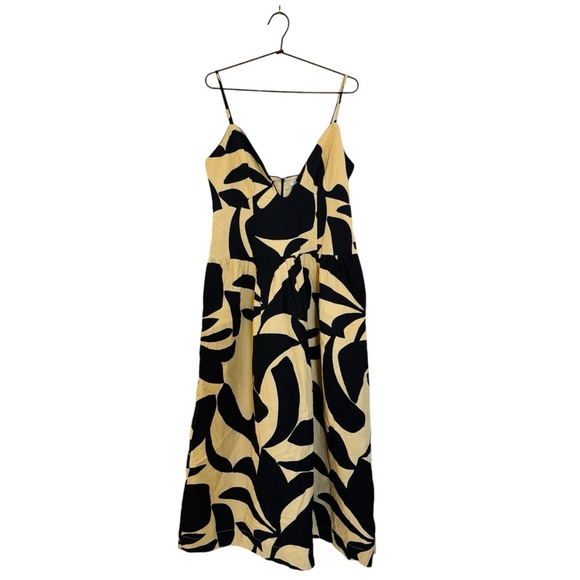 MON RENN viral bloggers favorite 100% cotton surreal midi dress NWT - Picture 11 of 16